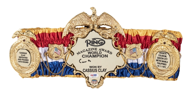 Cassius Clay (Muhammad Ali) Signed Ring Magazine Heavyweight Championship Belt